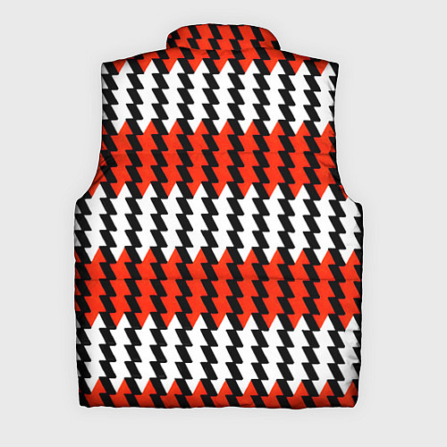 Мужской жилет Вертикальные красно-белые полосы / 3D-Светло-серый – фото 2