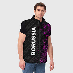 Мужской жилет Borussia pro football по-вертикали, цвет: 3D-черный — фото 2