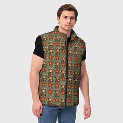 Мужской жилет 9 мая солдаты паттерн, цвет: 3D-черный — фото 2