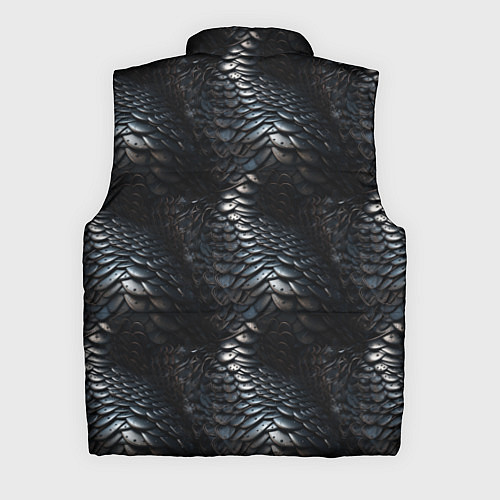 Мужской жилет Блестящая металлическая броня / 3D-Красный – фото 2