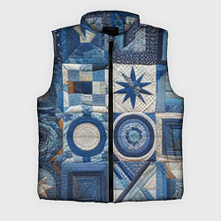 Мужской жилет Denim patchwork - ai art