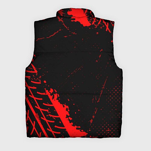 Мужской жилет Saab red sport tires / 3D-Черный – фото 2