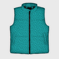 Мужской жилет Бирюзовый паттерн разводы