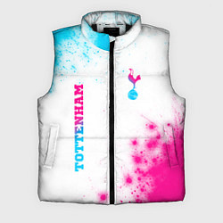 Мужской жилет Tottenham neon gradient style вертикально, цвет: 3D-черный