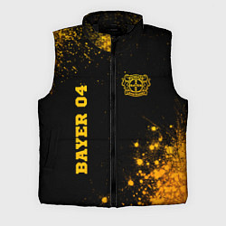 Мужской жилет Bayer 04 - gold gradient вертикально