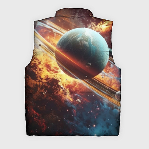 Мужской жилет Большая планета / 3D-Черный – фото 2