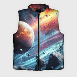 Мужской жилет Объемный космос и планеты