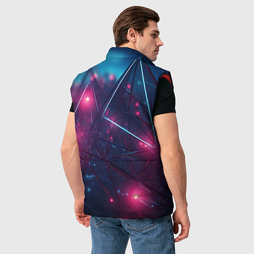 Мужской жилет Конструкция с ярким свечением / 3D-Красный – фото 4