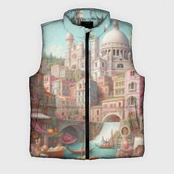 Мужской жилет Город в восточном стиле