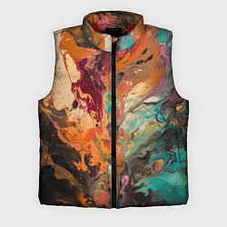 Мужской жилет Красочный хаос, цвет: 3D-красный