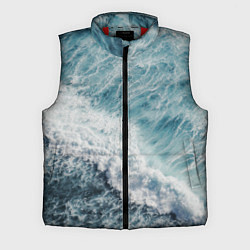 Мужской жилет Морская бирюзовая волна