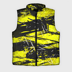 Мужской жилет Yellow geometry - спортивный узор