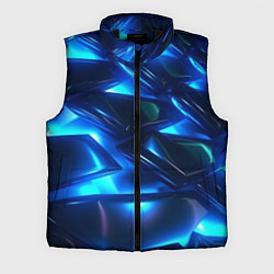 Мужской жилет Синие абстрактные неоновые плиты