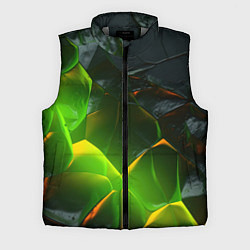 Мужской жилет Зеленая абстрактная неоновая текстура