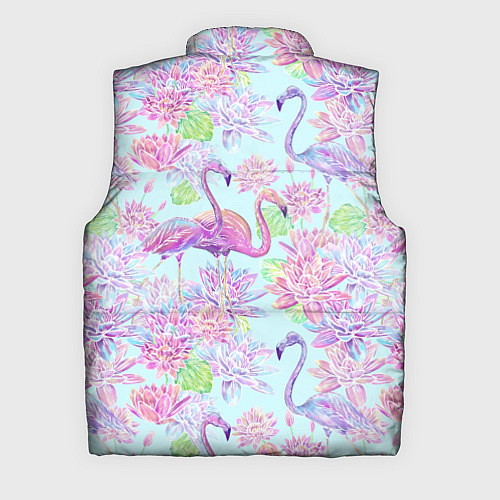 Мужской жилет Фламинго и кувшинки батик / 3D-Красный – фото 2