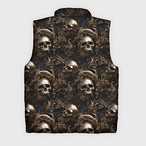 Мужской жилет Черепа и узоры лакшери / 3D-Светло-серый – фото 2