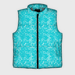 Мужской жилет Бело-голубой паттерн квадратики