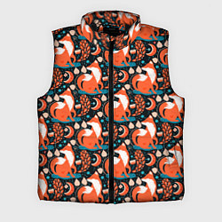 Мужской жилет Разноцветный орнамент лисы паттерном