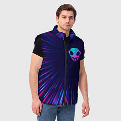 Мужской жилет Bleach neon blast lines, цвет: 3D-черный — фото 2