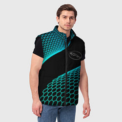Мужской жилет Jaguar electro hexagon, цвет: 3D-черный — фото 2