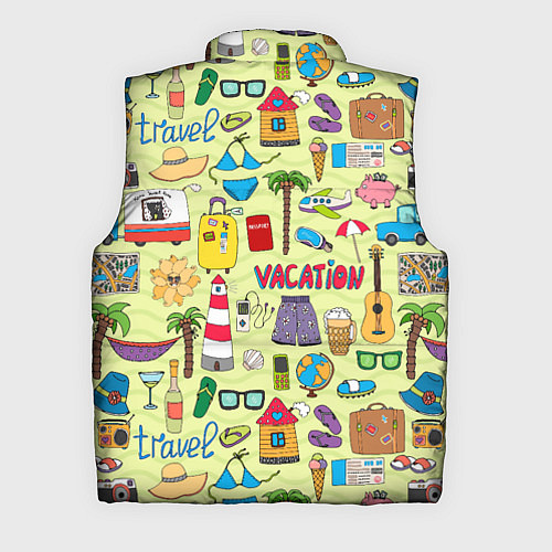 Мужской жилет Vacation travel / 3D-Красный – фото 2