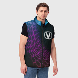 Мужской жилет Changan neon hexagon, цвет: 3D-черный — фото 2