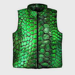 Мужской жилет Зеленая змеиная кожа