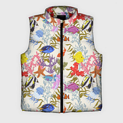 Мужской жилет Морские обитатели моря