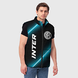 Мужской жилет Inter неоновые лампы, цвет: 3D-черный — фото 2