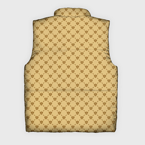 Мужской жилет Паттерн орлы бежевый luxury / 3D-Красный – фото 2