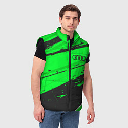 Мужской жилет Audi sport green, цвет: 3D-черный — фото 2