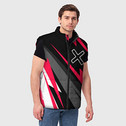 Мужской жилет A Silent Voice electro lines, цвет: 3D-черный — фото 2