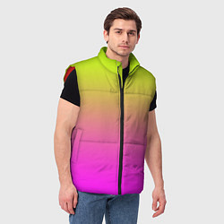 Мужской жилет Градиент яркий, цвет: 3D-красный — фото 2