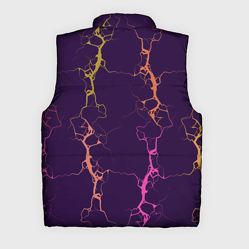 Мужской жилет Молнии на пурпурном / 3D-Светло-серый – фото 2