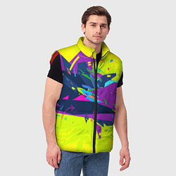 Мужской жилет В стиле киберпанка, цвет: 3D-красный — фото 2