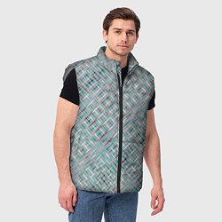 Мужской жилет Светлый серо-голубой текстурированный, цвет: 3D-светло-серый — фото 2