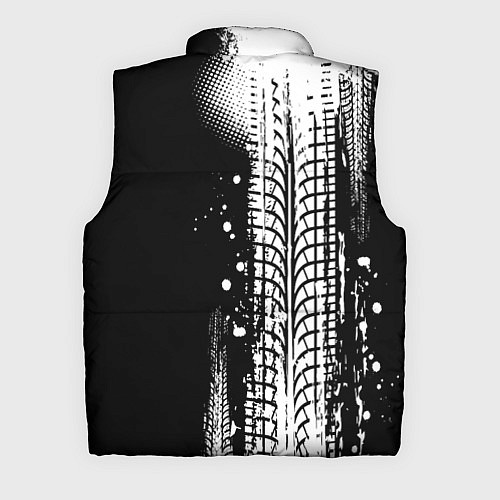Мужской жилет Тойота - следы от шин / 3D-Черный – фото 2