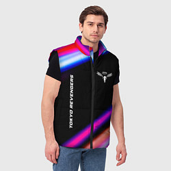 Мужской жилет Tokyo Revengers speed anime lights, цвет: 3D-черный — фото 2