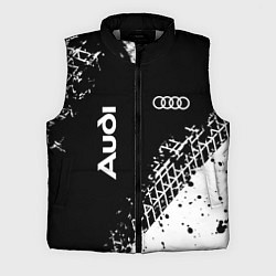 Мужской жилет Ауди: следы от шин, цвет: 3D-светло-серый