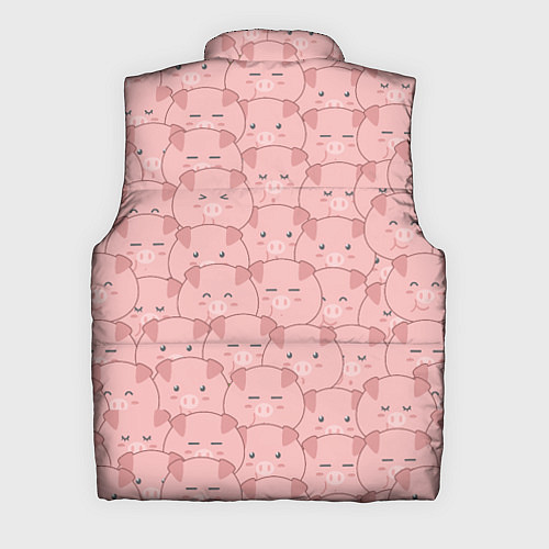 Мужской жилет Свинки паттерн / 3D-Черный – фото 2