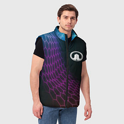 Мужской жилет Great Wall neon hexagon, цвет: 3D-черный — фото 2