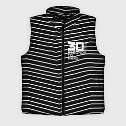 Мужской жилет Thirty Seconds to Mars pattern optic, цвет: 3D-черный