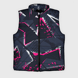 Мужской жилет Абстрактный узор с геометрической концепцией, цвет: 3D-светло-серый