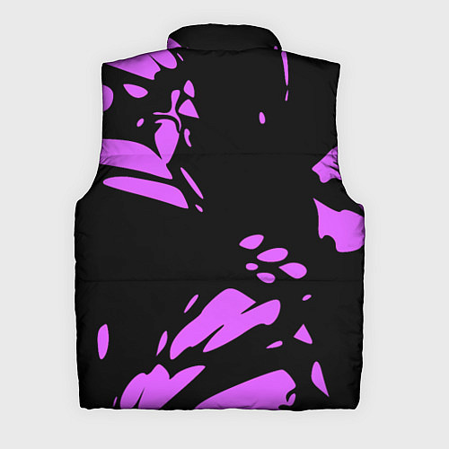 Мужской жилет Фиолетовая абстракция / 3D-Черный – фото 2