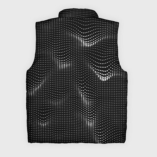 Мужской жилет Чёрная оптическая иллюзия из точек / 3D-Черный – фото 2