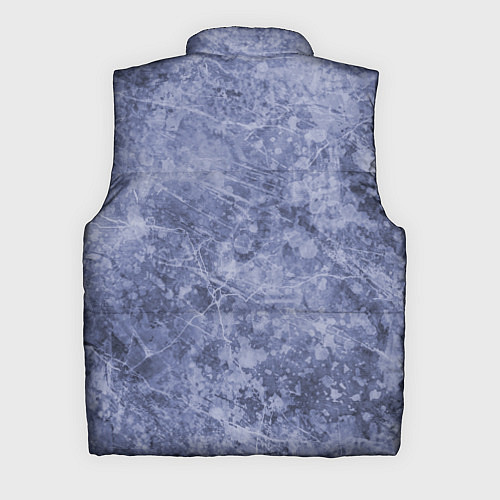 Мужской жилет Абстракция - синий лёд / 3D-Черный – фото 2