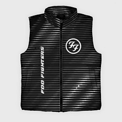 Мужской жилет Foo Fighters metal rock lines, цвет: 3D-черный