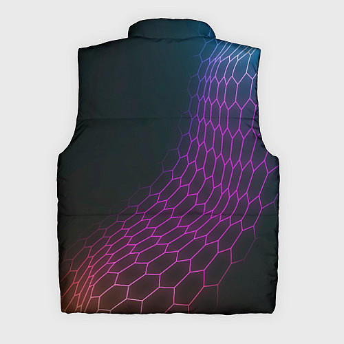 Мужской жилет Fiat neon hexagon / 3D-Черный – фото 2