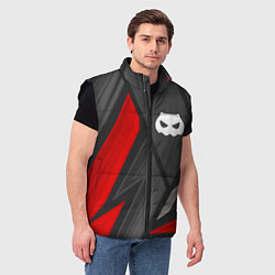Мужской жилет DanMachi red lines, цвет: 3D-черный — фото 2