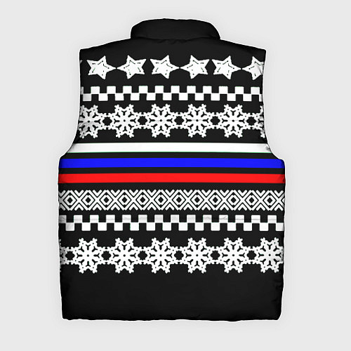Мужской жилет Rusiia winter pattern / 3D-Черный – фото 2